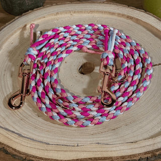Paracord Hundeleine Ljus Pink
